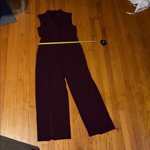 Stunning, Elegant Women’s Connected Apparel Eggplant Sleeveless Jumpsuit size 12